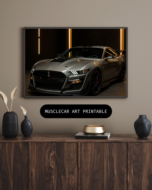 Power Sports Car Wall Art – Bold Printable for Car Lovers